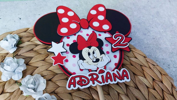 Topper tort Minnie mouse