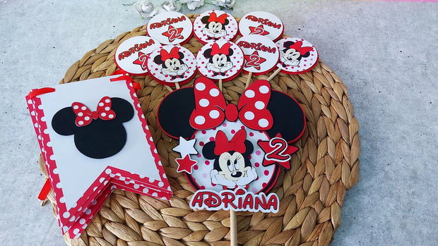 Topper tort Minnie mouse