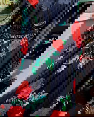 Rochie fluida  mărime m--L xl