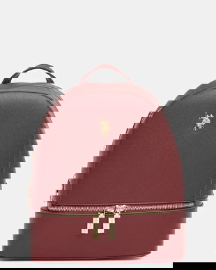 U.S. Polo Assn. rucsac Jones culoarea bordo, mic, BEUJE8653WVP