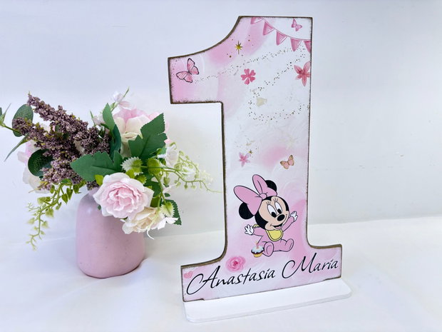 Cifra 1 Personalizata - Baby Minnie Mouse