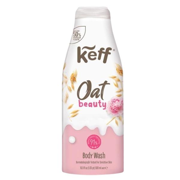 Gel de Dus cu Ovaz pentru Piele Sensibila - Sano Keff Oat Beauty Body Wash, 500 ml