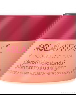 Crema Hidratanta si Fermitate cu Colagen SPF 15 - Aslavital Mineralactiv SKINectura Moisturizing and Firming Cream with Collagen, 50 ml