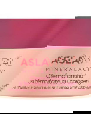 Crema Antirid si Fermitate cu Colagen SPF15 - Aslavital Mineralactiv SKINectura Anti-Wrinkle and Firming Cream with Collagen, 50 ml