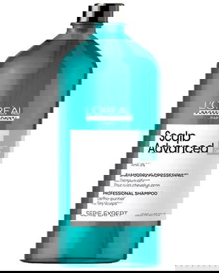 Sampon pentru Scalp Gras cu AHA 3% - L'Oreal Professionnel Paris Scalp Advanced, 1500 ml