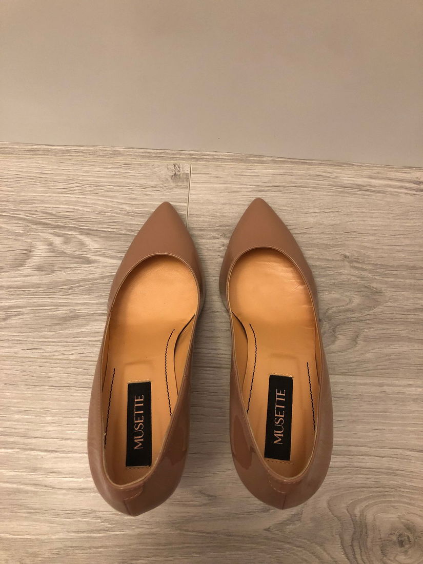 Pantofi stiletto, MUSETTE, culoare bej, marime 38