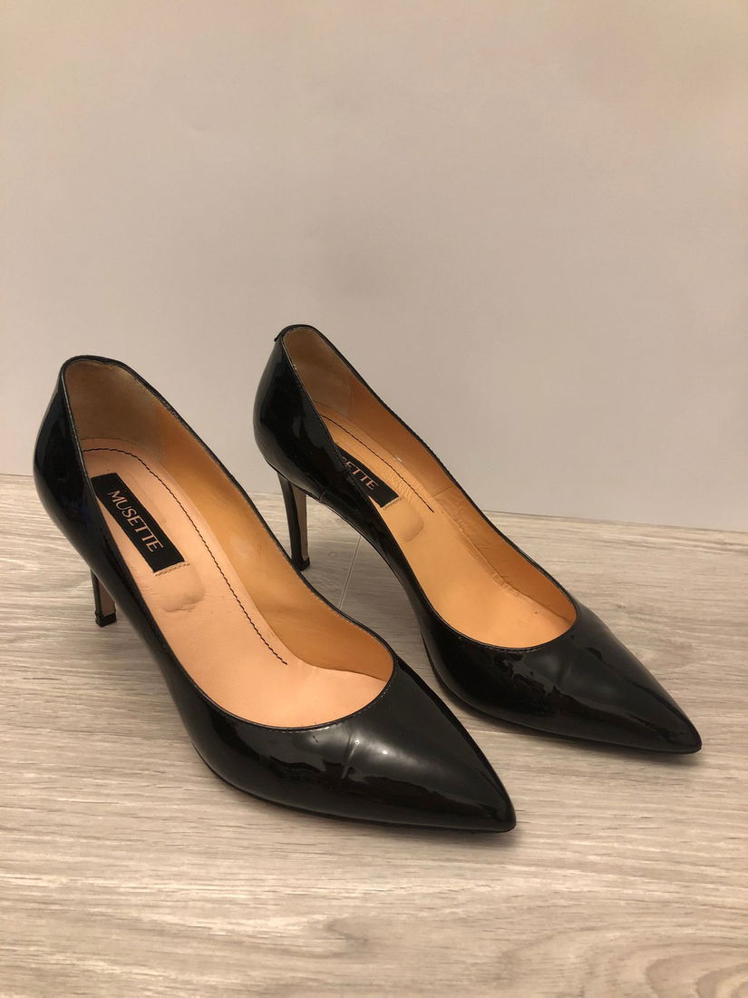 Pantofi stiletto, MUSETTE, culoare negru, marime 38