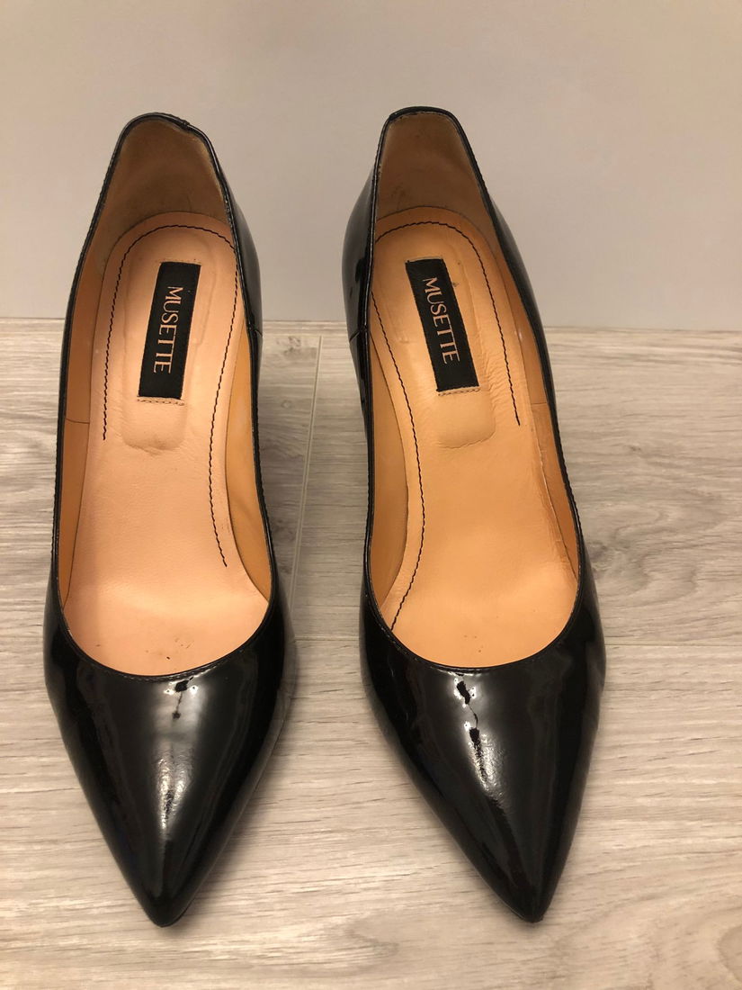 Pantofi stiletto, MUSETTE, culoare negru, marime 38