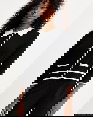 Morgan cardigan culoarea negru, light, MJIM