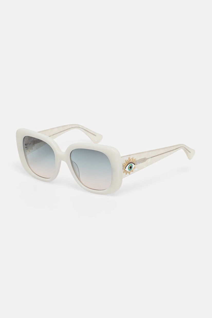 Kurt Geiger London ochelari de soare Evil Eye culoarea bej, 4738941679