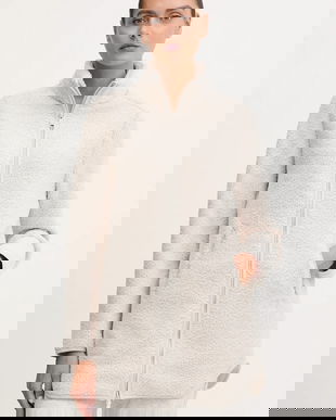 Jack Wolfskin hanorac fleece HIGH CURL culoarea bej, uni, A65074