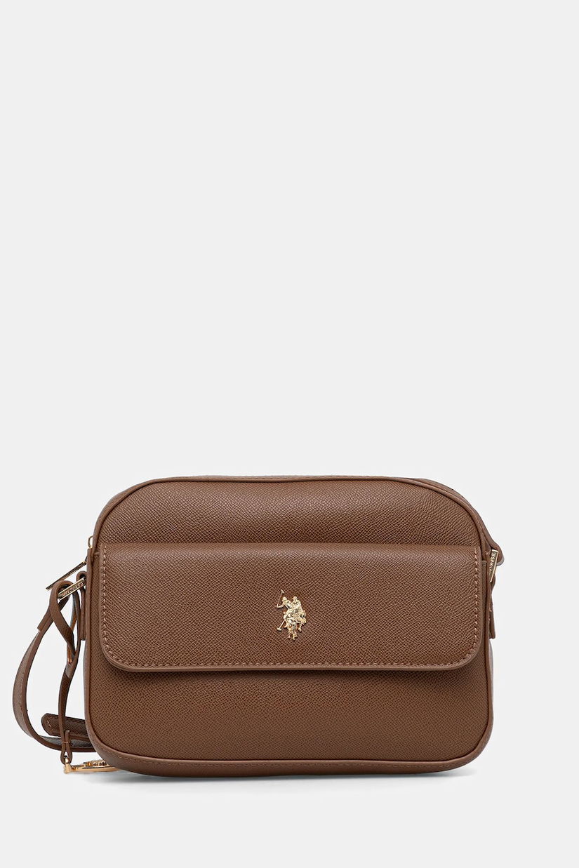 U.S. Polo Assn. poșetă Jones culoarea maro, BEUJE8656WVP