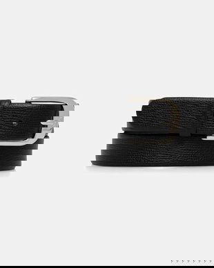 BOSS curea de piele culoarea negru, 50541161