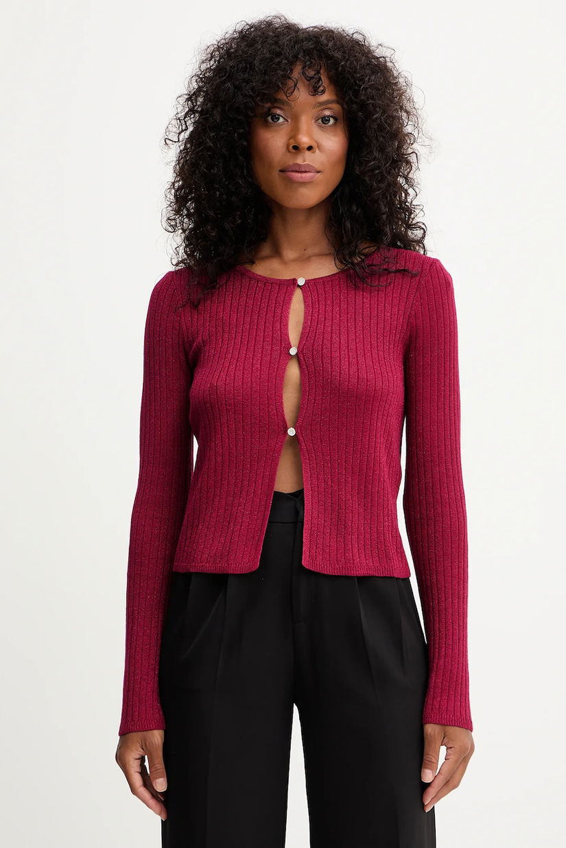 Morgan cardigan culoarea rosu, light, MIZOR