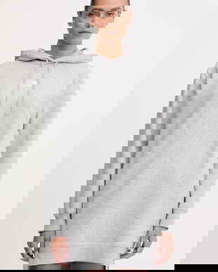 The North Face rochie Essential Relaxed culoarea gri, mini, oversize, NF0A8EEEDYX1