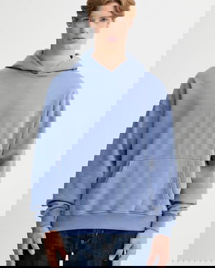 Abercrombie & Fitch bluză cu glugă, uni, KI122-5455-216