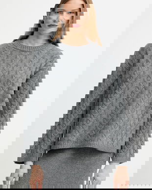 Mos Mosh pulover de lână BRYNDIS culoarea gri, light, 173220