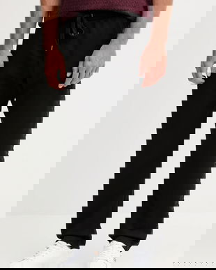 Michael Kors pantaloni de trening culoarea negru, cu imprimeu, CF552Q65MF