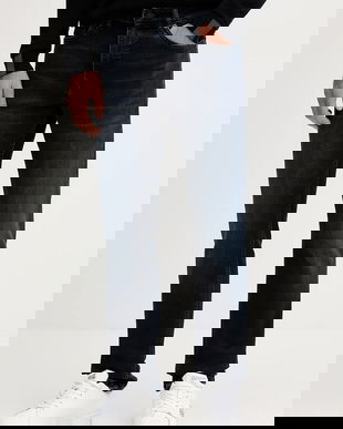 BOSS Orange jeans culoarea bleumarin, 50549503