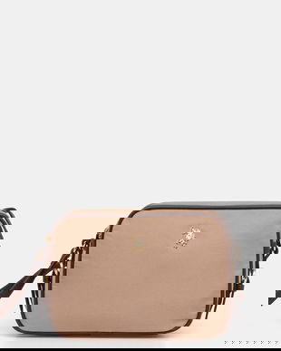 U.S. Polo Assn. poșetă Houston culoarea bej, BEUHU6381WZC