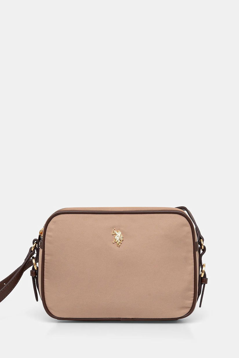 U.S. Polo Assn. poșetă Houston culoarea bej, BEUHU6381WZC
