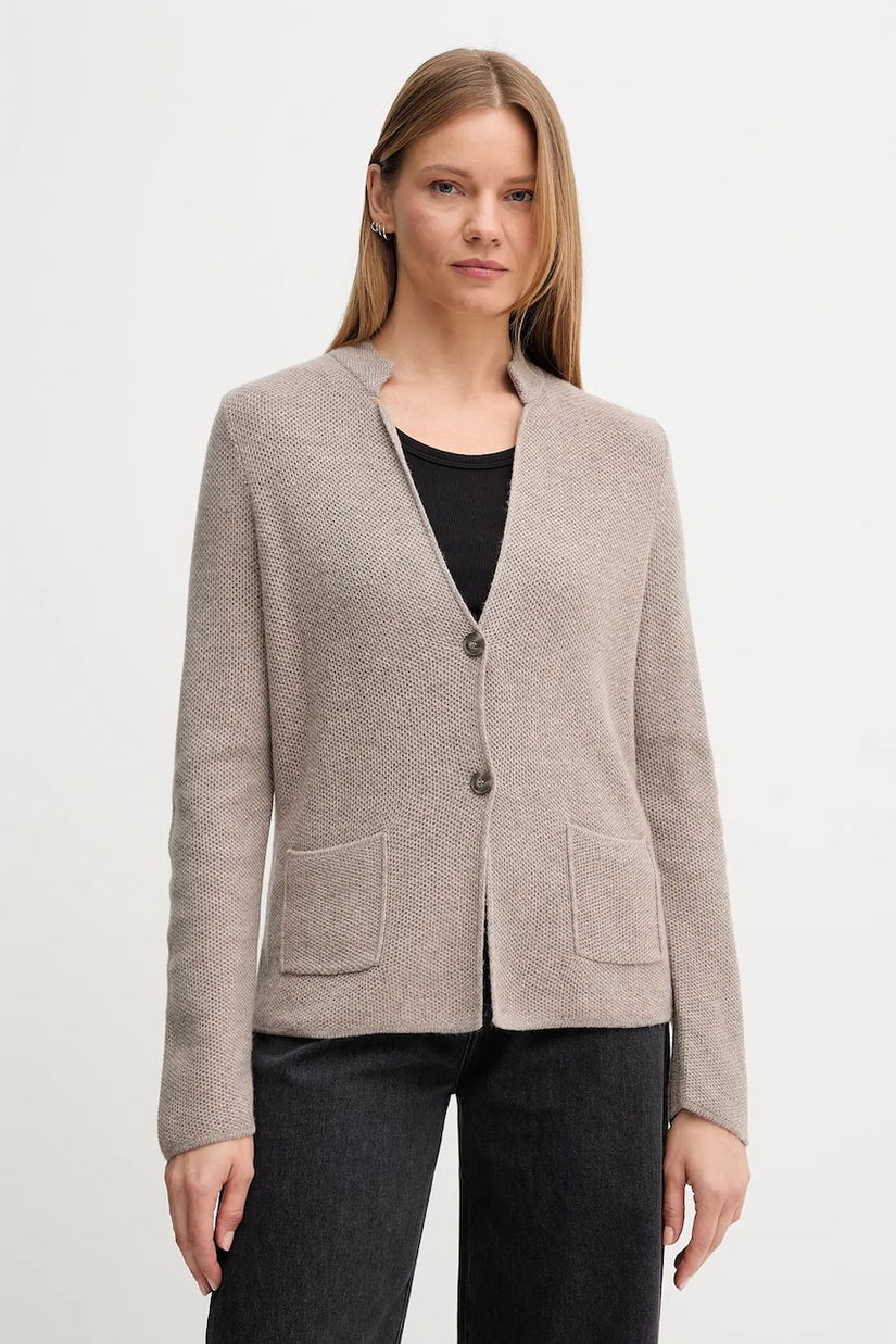 United Colors of Benetton cardigan din amestec de lână culoarea gri, 1235D6934
