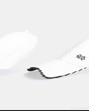 BOSS Green șapcă de baseball din bumbac culoarea verde, cu imprimeu, 50519219