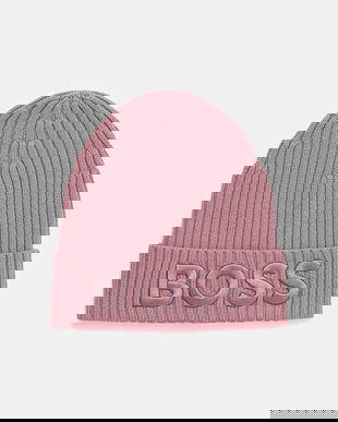 BOSS căciulă de lână culoarea negru, 50497815