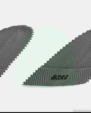 BOSS Green căciulă de lână BOSS GREEN culoarea verde, 50499423