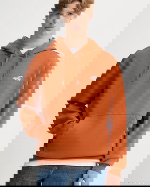 Dickies bluza barbati, culoarea portocaliu, cu glugă, neted