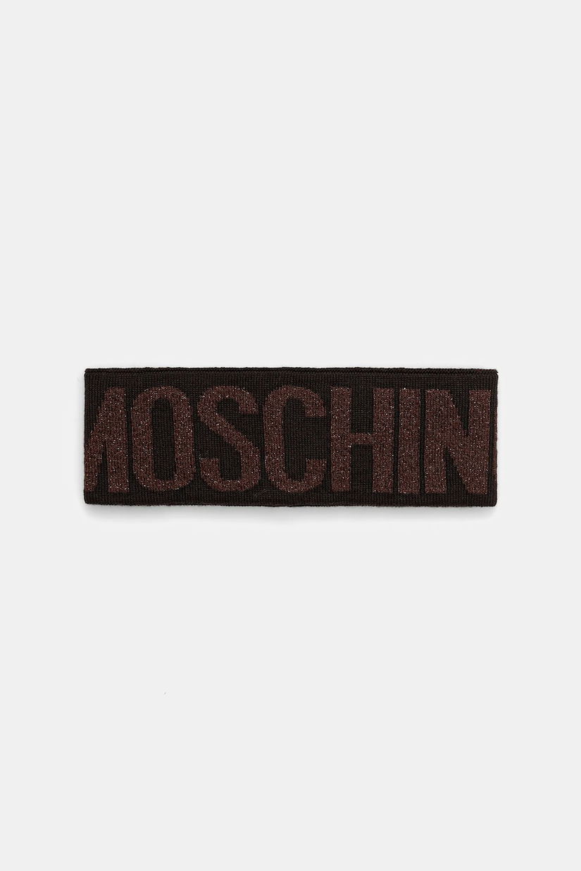 Moschino bentiță din lână culoarea negru, M2338 65216