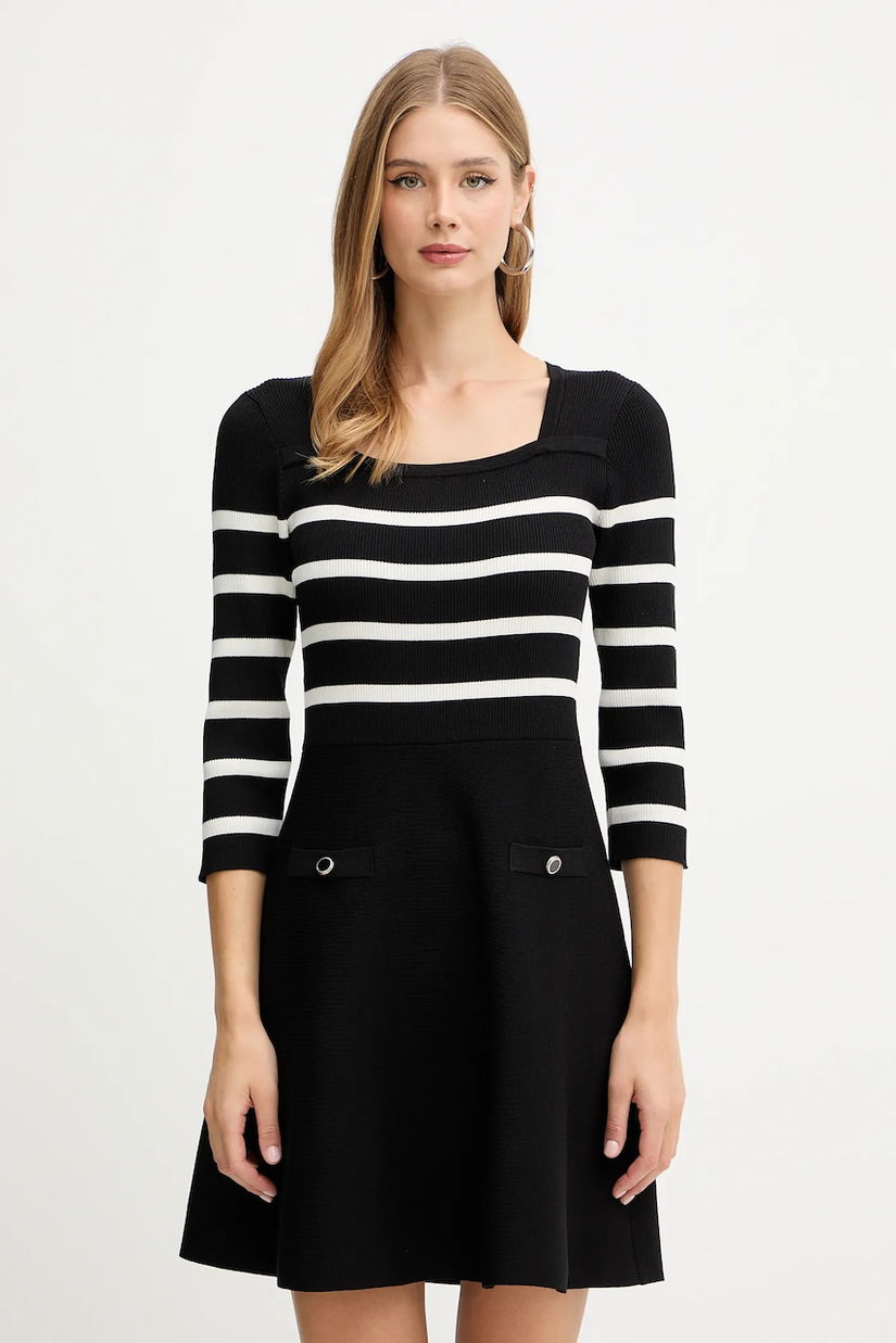 Morgan rochie culoarea negru, mini, evazați, RMPIA