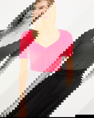 Morgan pulover culoarea roșu, light, MSNAKE