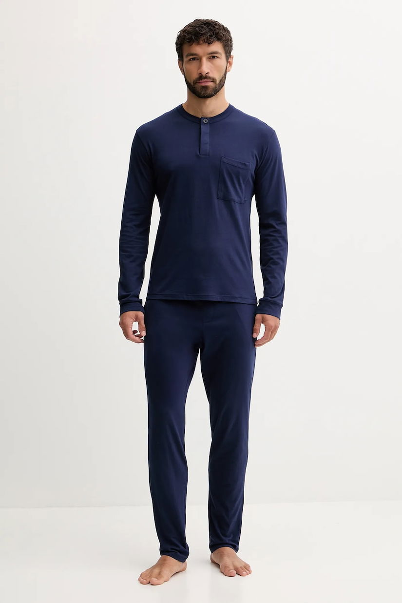 United Colors of Benetton pijamale de bumbac uni, 3VD04P02W