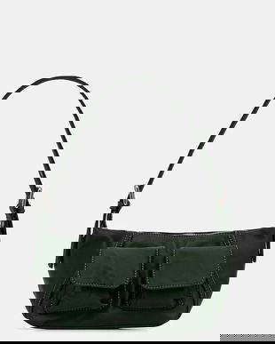 United Colors of Benetton poșetă culoarea verde, 6N1YDY088