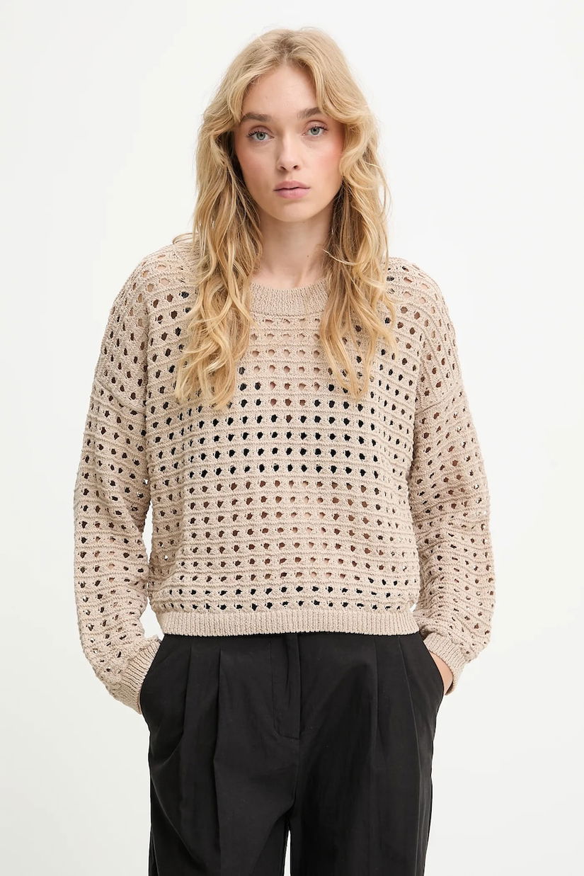 Answear.LAB pulover culoarea bej, light