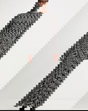 Missoni rochie culoarea negru, maxi, evazati