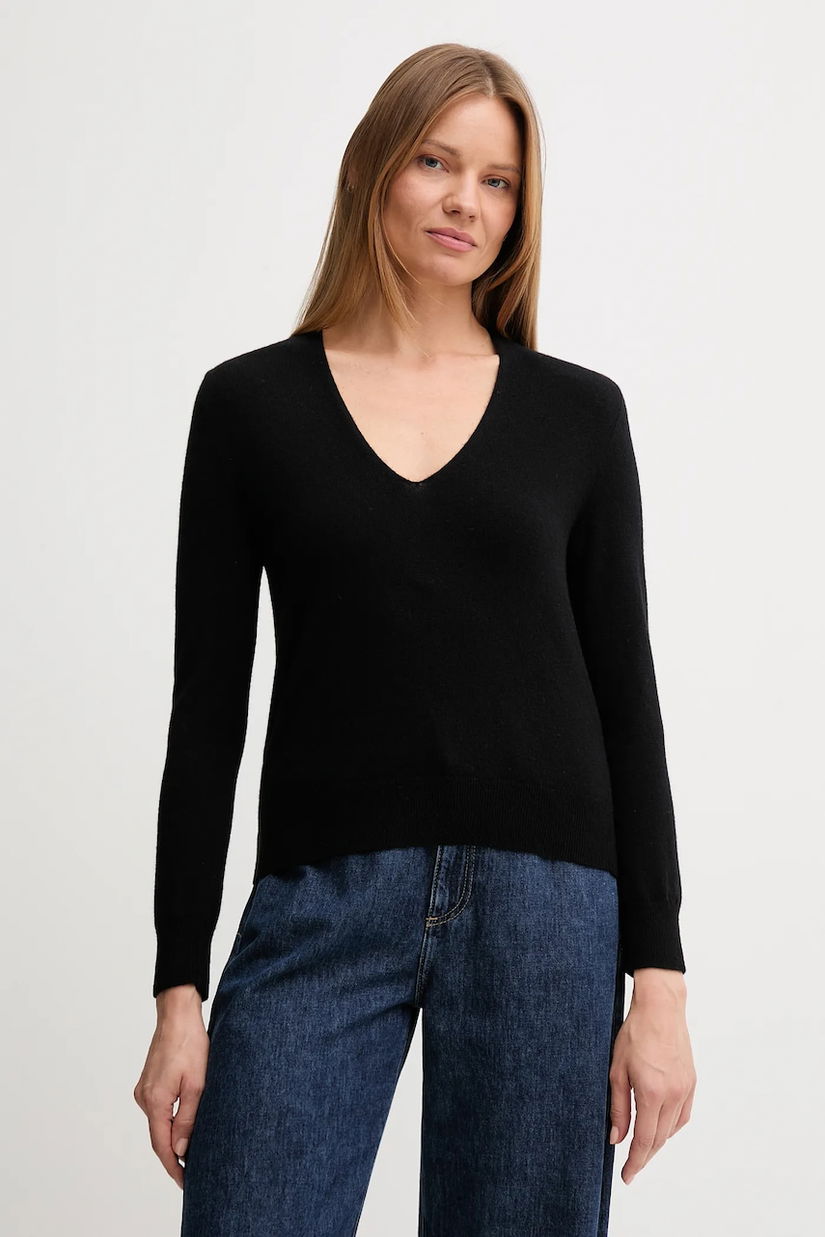 United Colors of Benetton pulover de lână culoarea negru, light, 1002D401Y