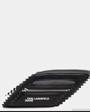 Karl Lagerfeld Jeans borsetă culoarea negru, A4M30317