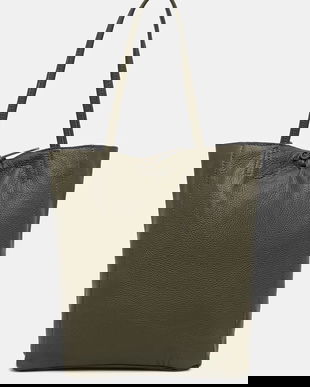 Answear.LAB poseta de piele culoarea verde