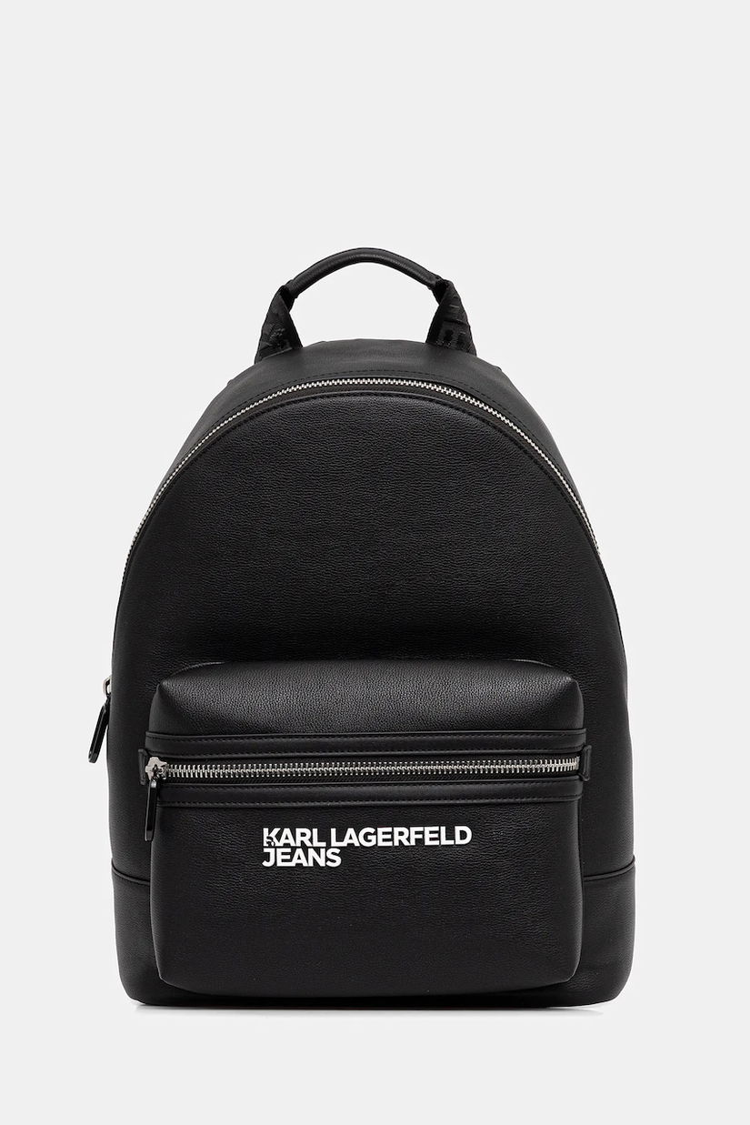 Karl Lagerfeld Jeans rucsac culoarea negru, mare, cu imprimeu, A4M30314