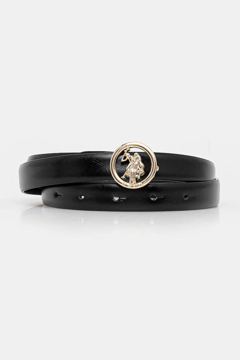 U.S. Polo Assn. curea Laurel culoarea negru, AIU2L2648WB4