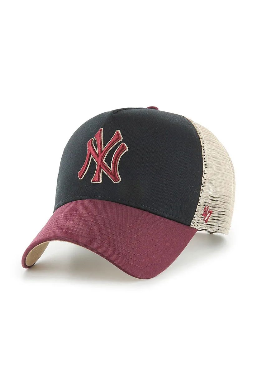 47 brand șapcă MLB New York Yankees culoarea negru, B-BPTOM17CNP-BKB