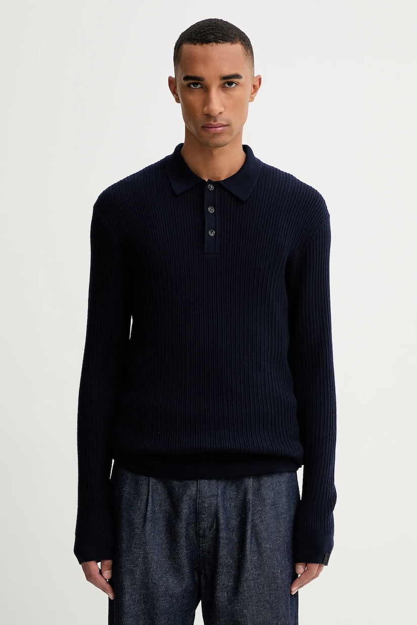 Rag & Bone pulover de lână culoarea bleumarin, light, RH2625F6MWH