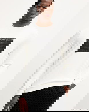 Joop! hanorac de bumbac culoarea bej, cu imprimeu, 30047852