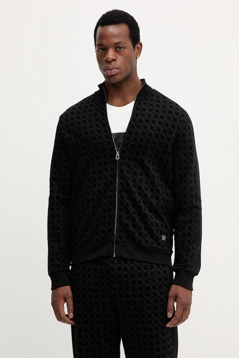 Joop! bluză culoarea negru, cu imprimeu, 30047445