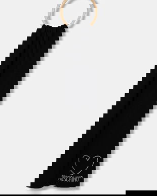 Moschino eșarfă de lână culoarea negru, cu imprimeu, M3333 30839