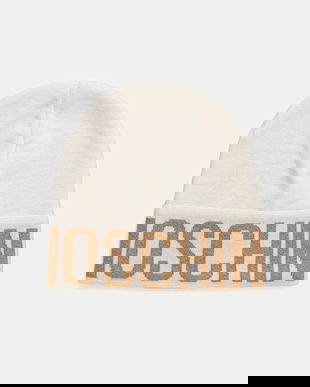 Moschino căciulă de lână culoarea bej, M3349 65457