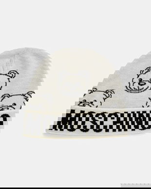 Moschino căciulă de lână culoarea bej, M3321 65443