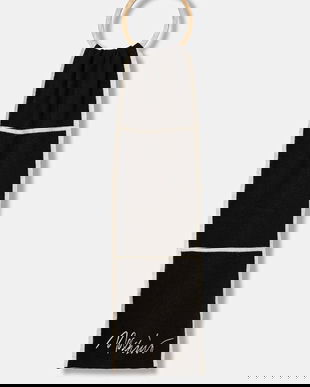 Moschino eșarfă de lână culoarea maro, cu imprimeu, M3351 30843